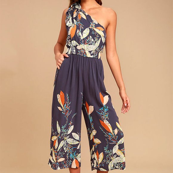 Free People Pants - FREE PEOPLE Floral Island Time Asymmetrical